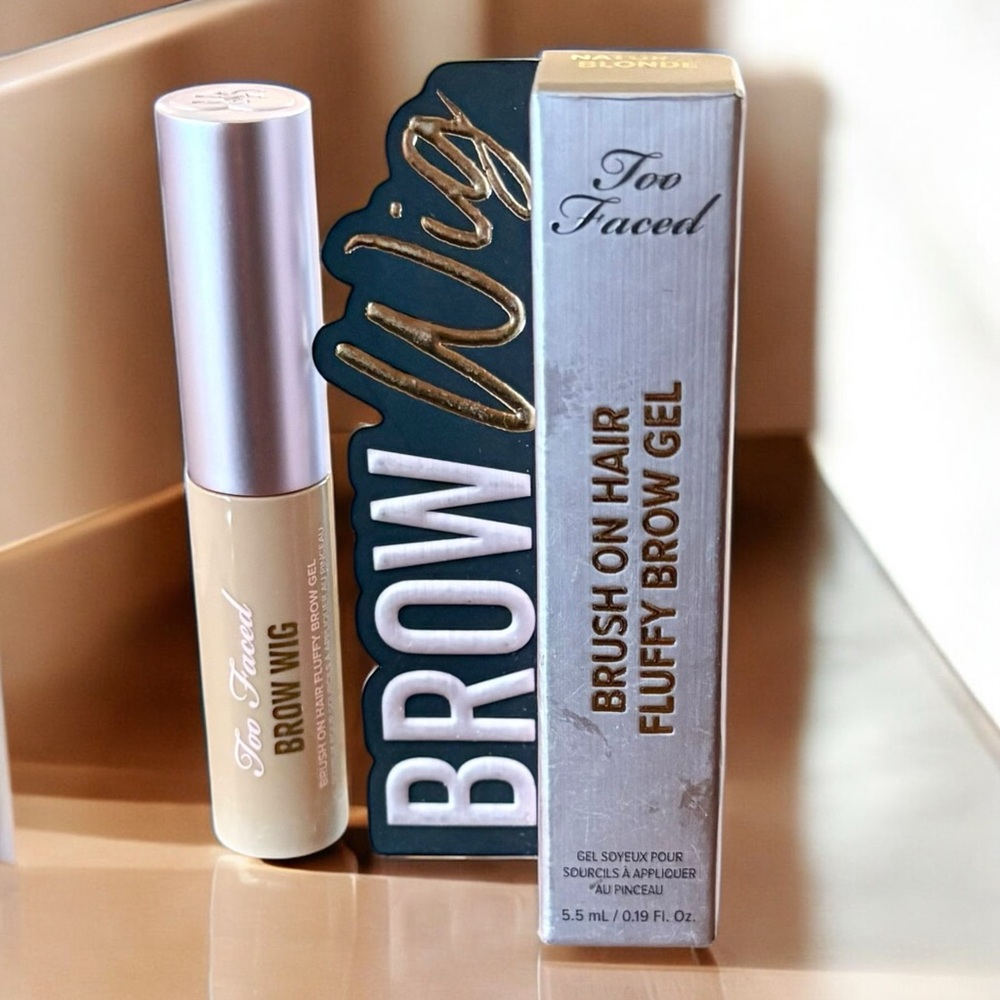 ๐ Too Faced Brow Wig Brush on Eyebrow Gel in Shade Natural Blonde New In Box - Picture 7 of 9